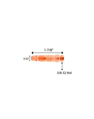 COLLET BODY 3/32 WP-17, 18, 26 (PAQ X 10 UND S/ 3,00 X UND)