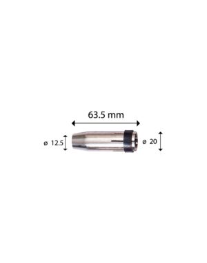 TOBERA MOD BINZEL MB-24 CONICA WELDMAX (PAQ X 10 UND S/ 9,00 X UND)