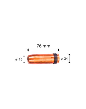 TOBERA BINZEL MB-501 CONICA (PAQ X 10 UND S/. 28.00 X UND)