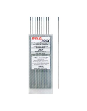 TUNGSTENO CERIADO 1/16 WELDMAX (PAQ X 10 UND S/ 4,50 X UND)