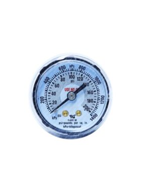MANOMETRO 0-200 PSI 1/8 NPT P/REG. EDGE
