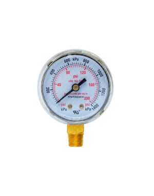 MANOMETRO 0-200 PSI DIAL 2''