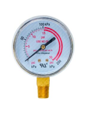MANOMETRO 0-30 PSI DIAL 2 1/2''